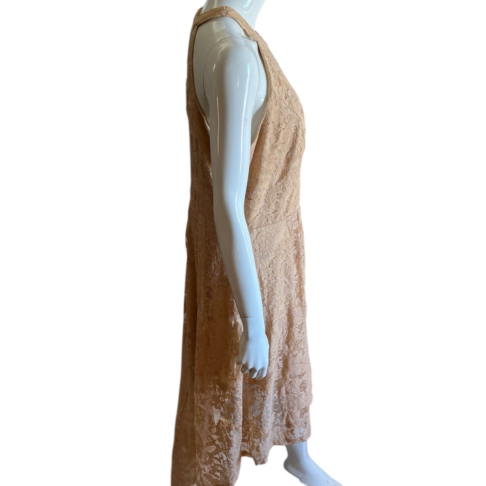 NWT Dressystar Women’s Elegant Beige Lace Midi Dress SZ 3X 🩷 - Picture 6 of 16